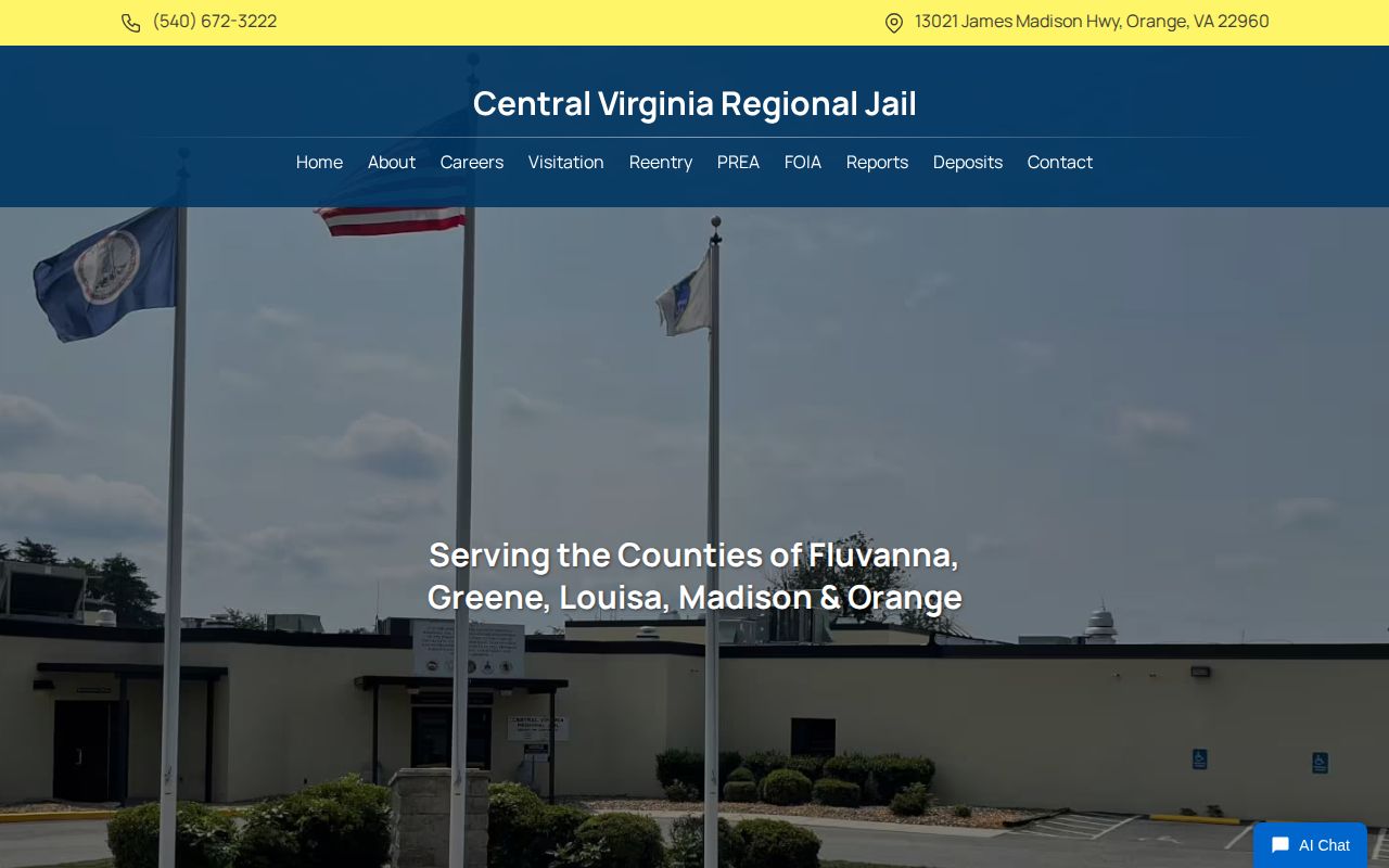 Greene County released inmates CVRJ service area and Jail VINE entry